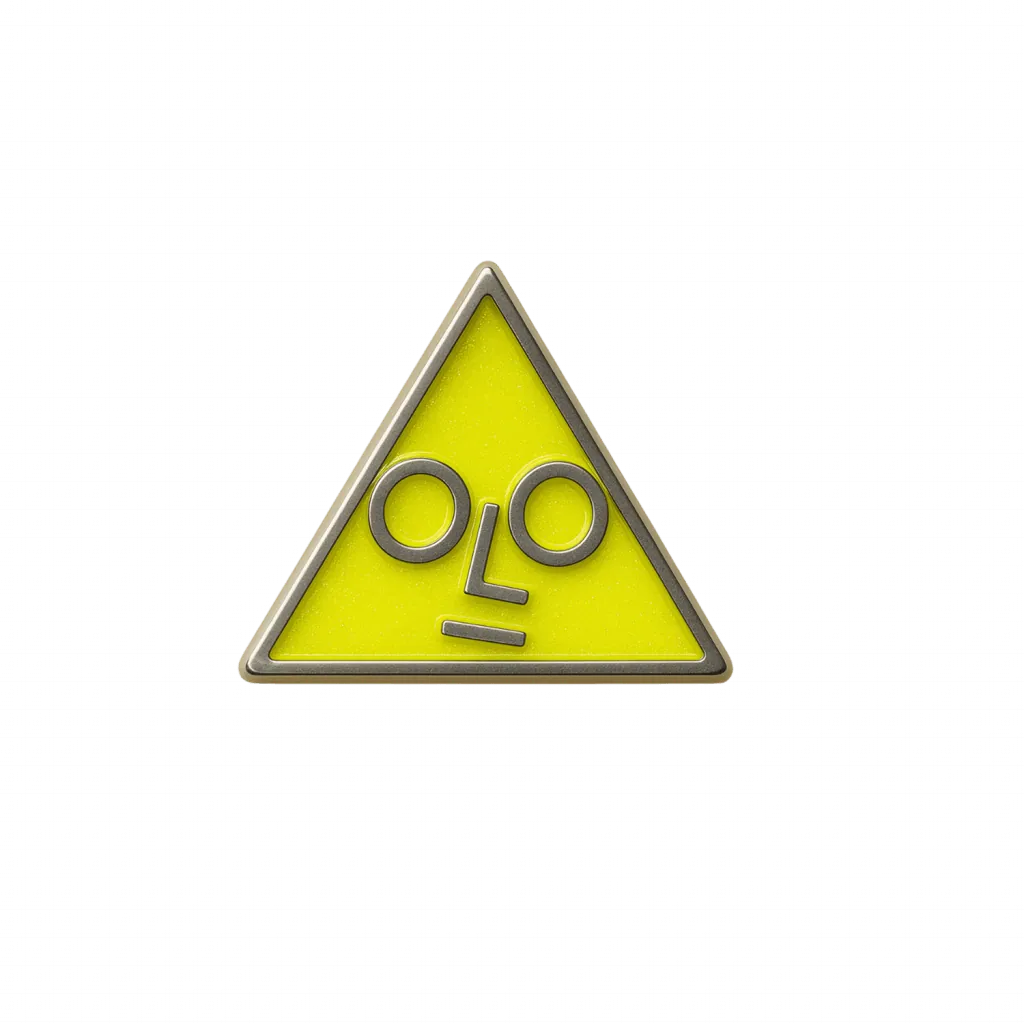 Yellow Pin Badge