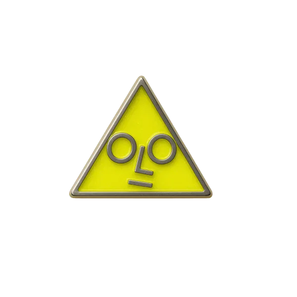 Yellow Pin Badge