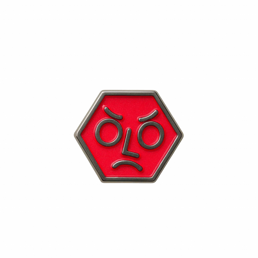 Red Pin Badge