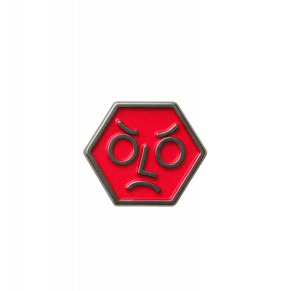 Red Pin Badge