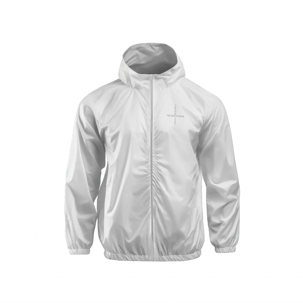 White Windbreaker Jacket