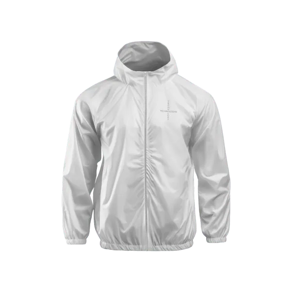 White Windbreaker Jacket