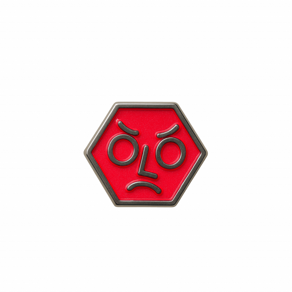 Red Pin Badge
